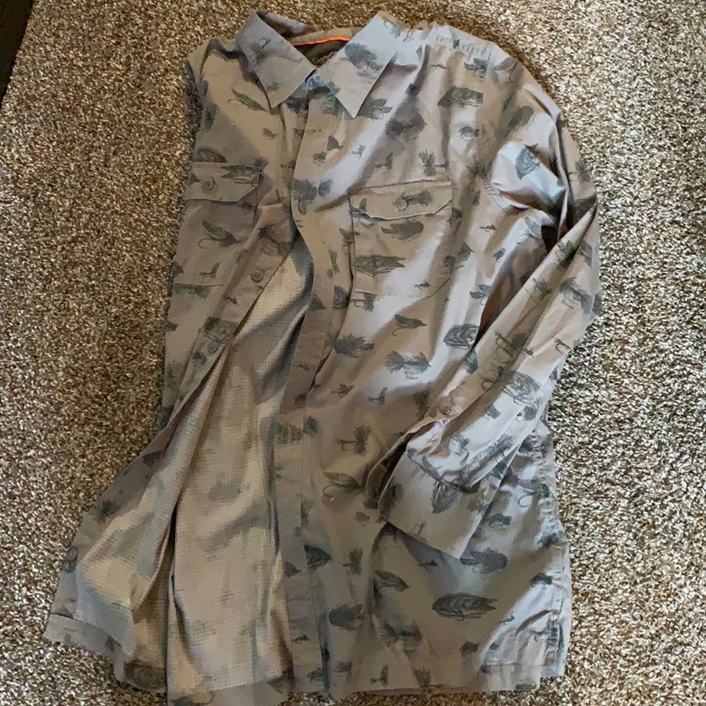 Quick dry button down fishing shirt